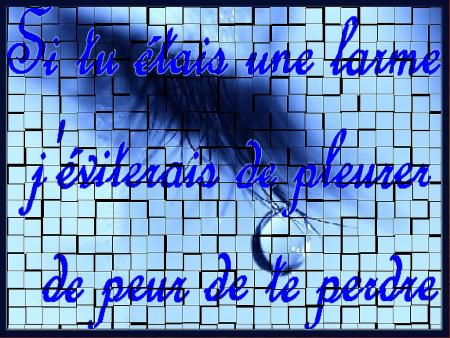 UNE LARME 